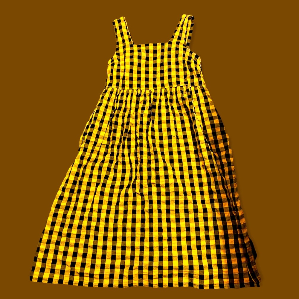 ASOS COLLUSION || SEERSUCKER GINGHAM MIDI SUNDRESS